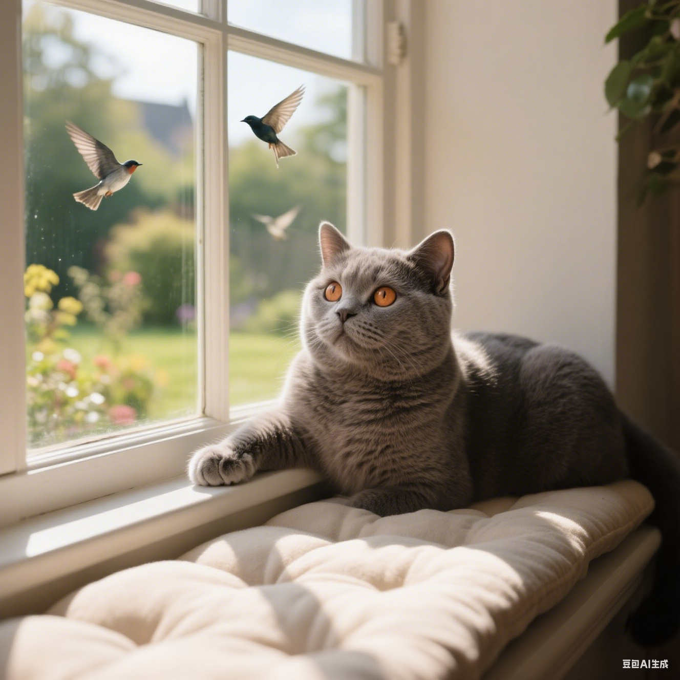 英国短毛猫的图片，采用写实宠物摄影风格