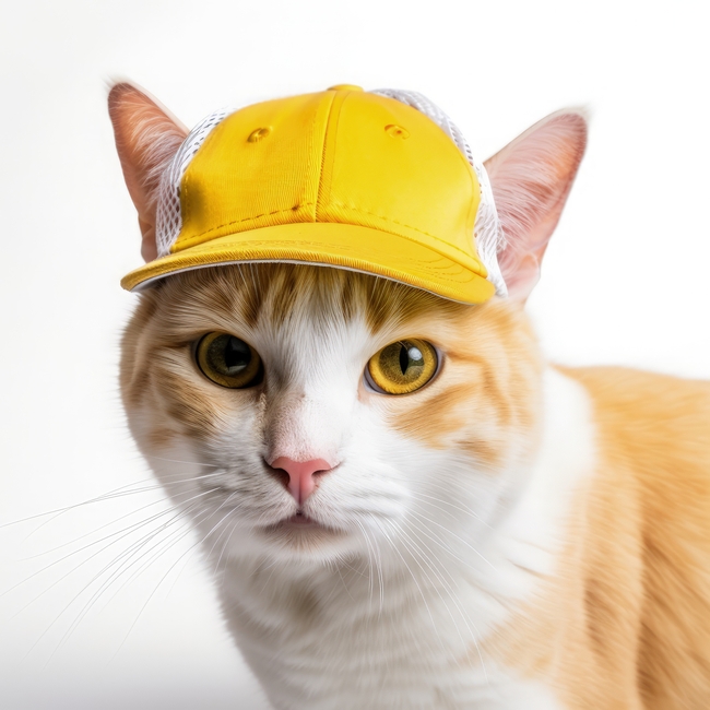可爱戴帽小花猫图片