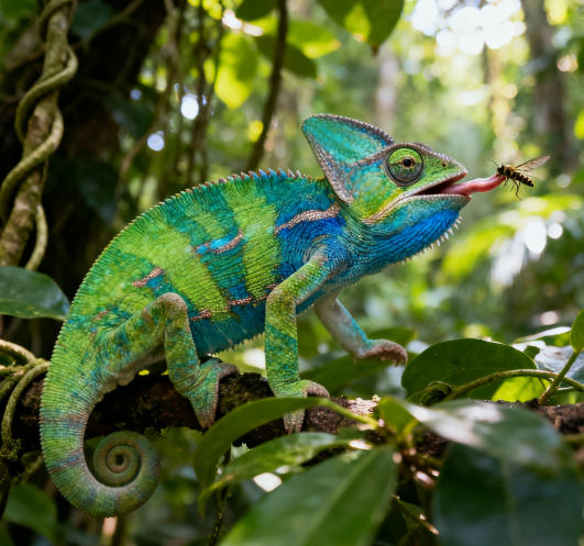 变色龙饲养难点:压力与脱水应对