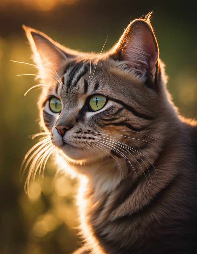 可爱虎斑猫宠物写真摄影图片