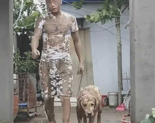 主人把狗狗赶出家门口,回家时的模样令人笑喷