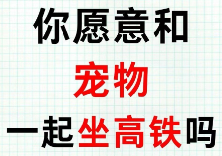 宠物猫狗可以坐高铁了!大连到北京宠物走一趟“车票”360元