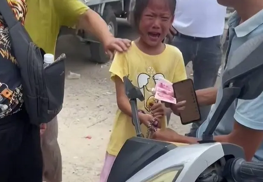 “父亲卖掉女儿的玩伴狗狗,小女孩痛哭不已,网友:童年的失落”