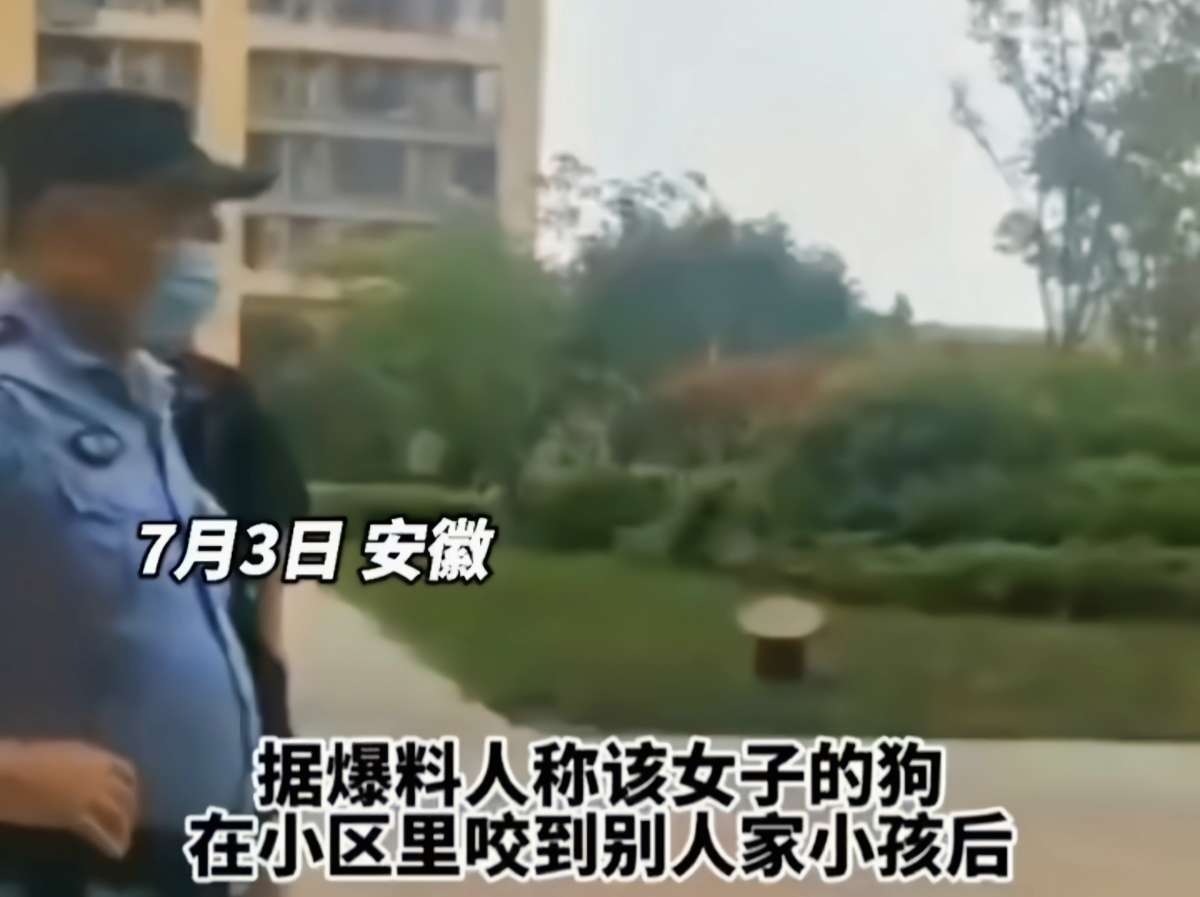 安徽:女子遛狗伤人,疯狂叫嚣:我有钱,敢动我狗就弄死你家孩子