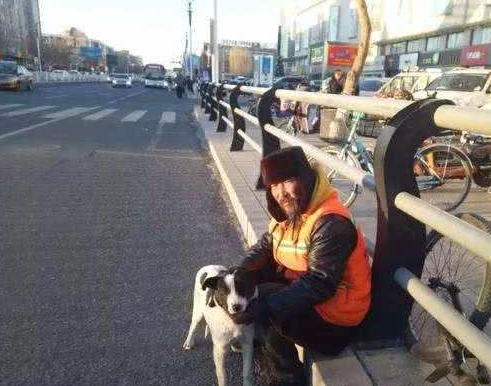 环卫大爷无意救下幼犬,路人主动提出收养后,大爷恳请善待狗狗!