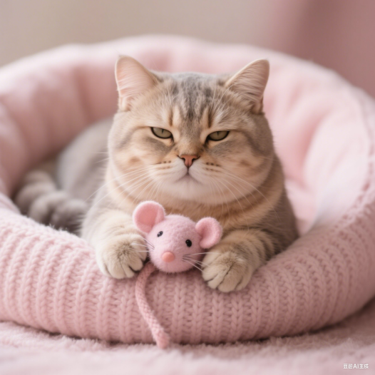 苏格兰折耳猫​展现它们温顺可爱的圆萌特质和独特的