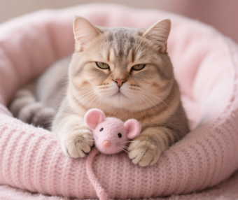 苏格兰折耳猫​展现它们温顺可爱的圆萌特质和独特的