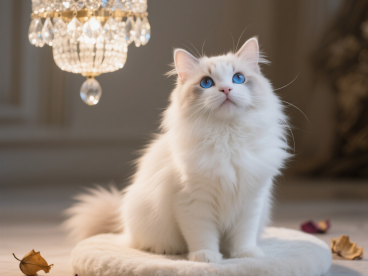 金吉拉猫的图片，采用写实宠物摄影风格