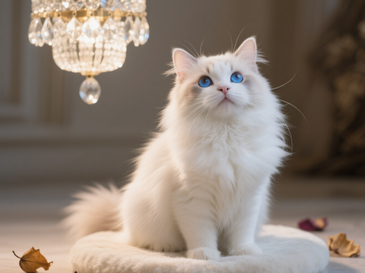 金吉拉猫的图片，采用写实宠物摄影风格