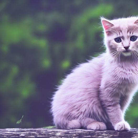 朦胧治愈系小猫摄影图片