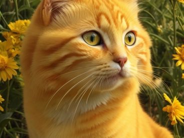 可爱黄色小猫咪写真摄影图片