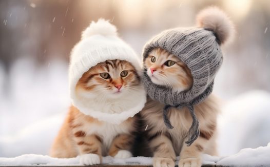 暖冬可爱萌猫壁纸摄影图片