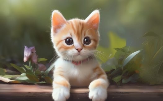 可爱迷你呆萌小花猫图片