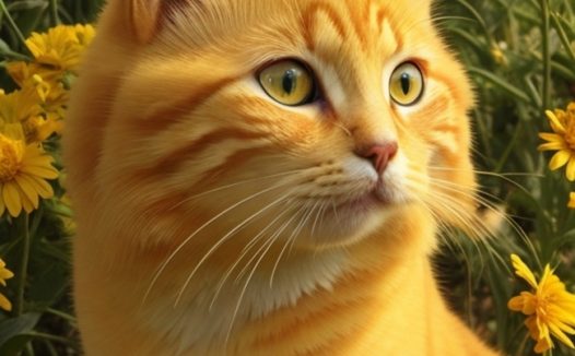 可爱黄色小猫咪写真摄影图片