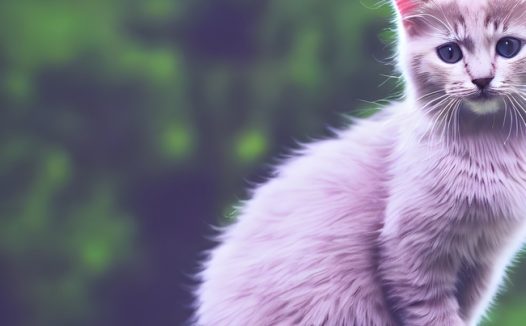 朦胧治愈系小猫摄影图片