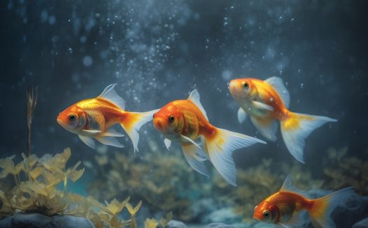 水族馆金鱼鱼群摄影图片