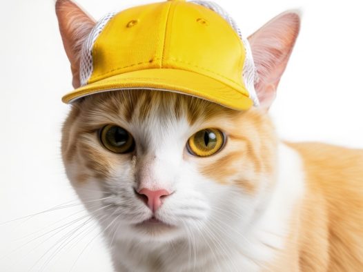 可爱戴帽小花猫图片