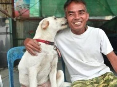 大叔找回走失爱犬，为庆祝，大摆流水席，路人村里人都招待