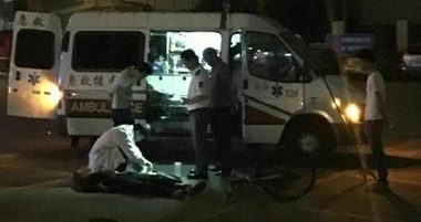 老人不幸骑车身亡 收养流浪犬不离不弃