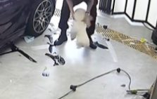 狗狗误吞筷子嗓子被卡住了，主人急中生智，使用海姆立克急救法