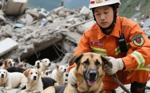 泪目！汶川地震17年后，汶川地震搜救犬全部离世，它们的功勋永存